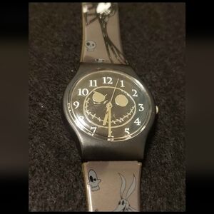 Disney Yellow and Black Strap Watch with Branded Back